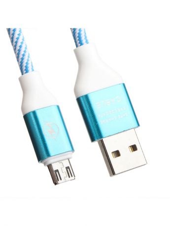 Кабели Liberty Project Кабель USB "LP" Micro USB "Волны" (голубой/белый/европакет)