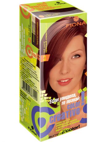 Краски для волос Fiona Крем краска для волос Креатив Красный коралл 2 шт в пакете