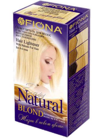 Краски для волос Fiona Осветлитель для волос с экстрактом ромашки 4-6 тонов 2 шт в пакете