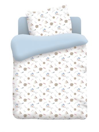 Постельное белье Непоседа Комплект постельного белья в кроватку поплин Птенцы