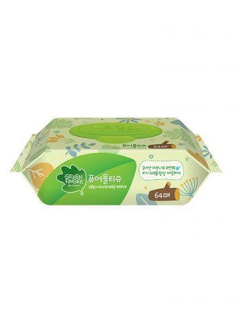 Влажные салфетки GreenFinger Салфетки детские влажные (увлажнение)- GREENFINGER PURE BABY WIPES