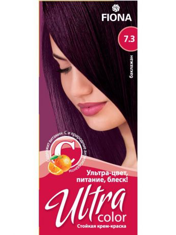 Краски для волос Fiona Крем-краска 2073 FIONA Ultra Color Баклажан 2 шт в пакете
