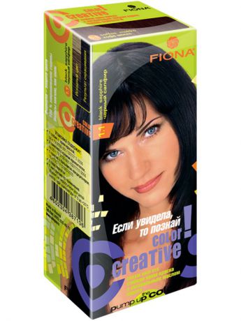 Краски для волос Fiona Крем краска для волос Креатив Черный сапфир 2 шт в пакете