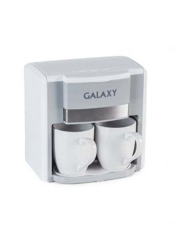 Кофеварки GALAXY Кофеварка с двумя чашками GL0708 белая