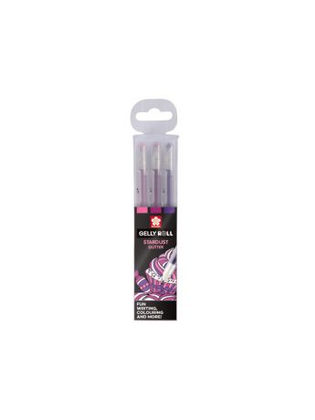Ручки Sakura Набор гелевых ручек Stardust Конфеты  3цв: розовый роза пурпурный