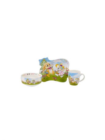 Сервизы столовые Elff Ceramics Посуда  детская  в наборе 3 предмета в п/у.