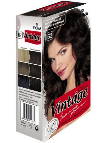 Краски для волос Fiona Крем-краска Каштан FIONA Vintage Color 8062