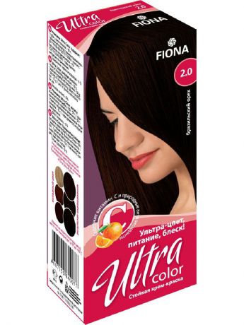Краски для волос Fiona Крем-краска 2020 FIONA Ultra Color Бразильский орех 2 шт в пакете