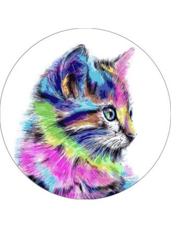 Наборы для вышивания Цветной Вышивка крестиком Разноцветная кошка