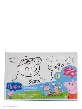 Наборы для рисования Peppa Pig Набор для творчества "Роспись по холсту Пеппа", Свинка Пеппа