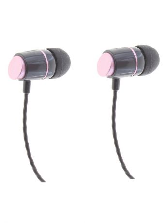 Аудио наушники MIA PRO Наушники вставные с микрофоном и кнопкой ответа для iPhone, Samsung и др., розовые