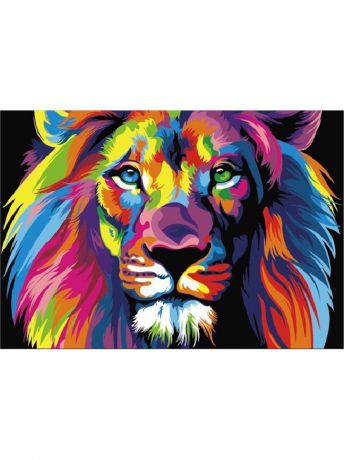 Наборы для поделок Цветной Алмазная мозаика Радужный лев