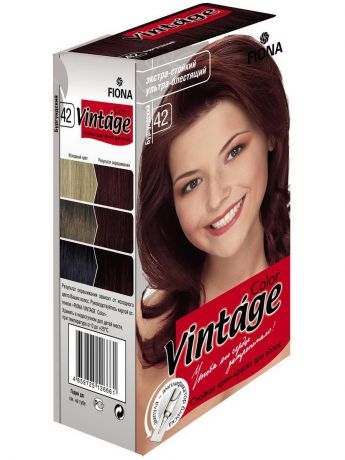 Краски для волос Fiona Крем-краска Бургундский FIONA Vintage Color 8042