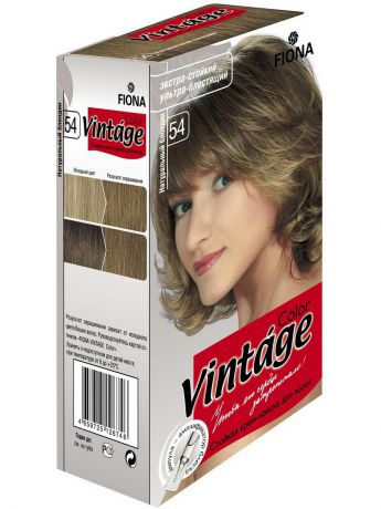 Краски для волос Fiona Крем-краска Натуральный блондин FIONA Vintage Color 8054
