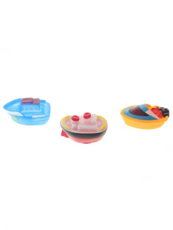 Игрушки для ванной Радужки Набор для купания из 3-х предметов "Кораблики"