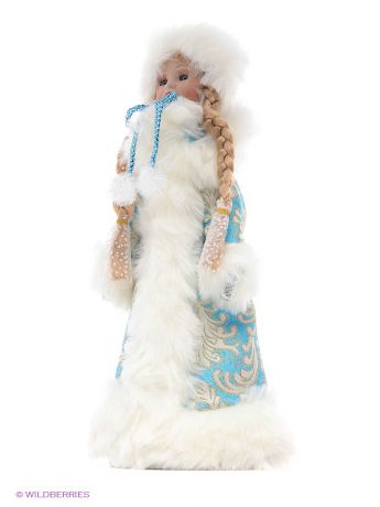 Куклы Новогодняя сказка Кукла Снегурочка 38 см, голуб.