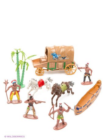 Фигурки-игрушки S-S Набор солдатиков-индейцев