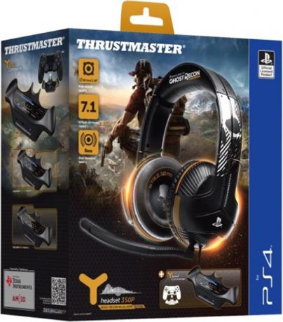 Игровая гарнитура Thrustmaster Y350P 7.1. Powered Ghost Recon Wildlands Edition для PS4 +  игра Tom Clancy