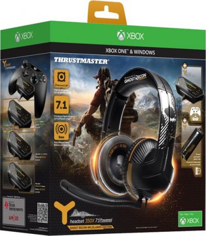 Игровая гарнитура Thrustmaster Y350X 7.1. Powered Ghost Recon Wildlands Edition для Xbox One +  игра Tom Clancy