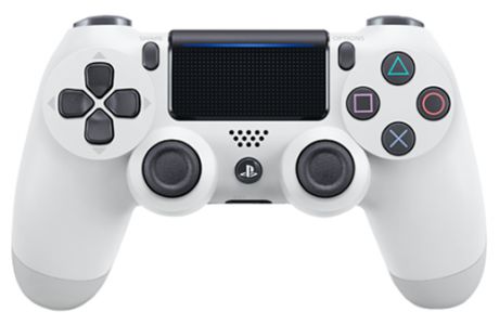 Беспроводной геймпад DualShock 4 Cont Glacier White для PS4 (белый)