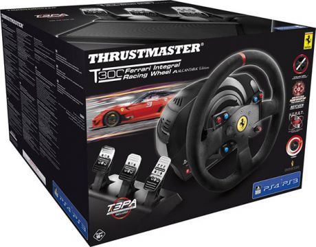 Гоночный руль Thrustmaster T300 Ferrari Integral Rw Alcantara ed eu для PS4 / PS3