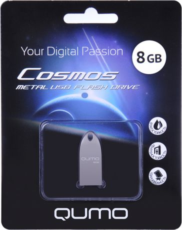 USB накопитель QUMO 8 GB Cosmos Silver
