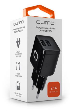 Сетевое зарядное устройство Qumo Energy Qumo Energy 2 USB 2.1A