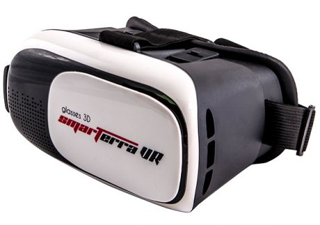 VR 3D очки виртуальной реальности Smarterra VR + BT-контроллер для смартфонов (белый)