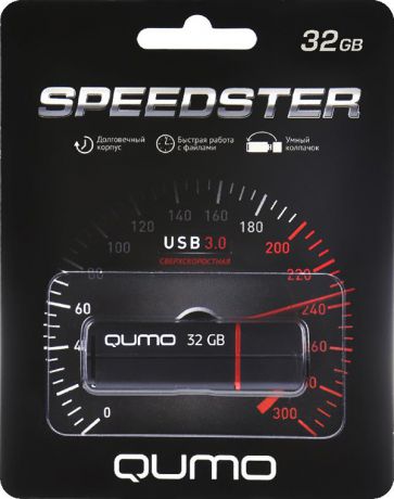 USB накопитель QUMO 32 ГБ Speedster 3.0 Black