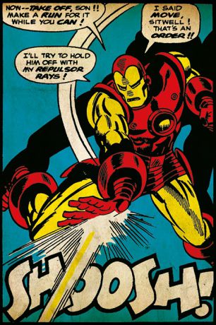 Плакат Iron Man: Shoosh