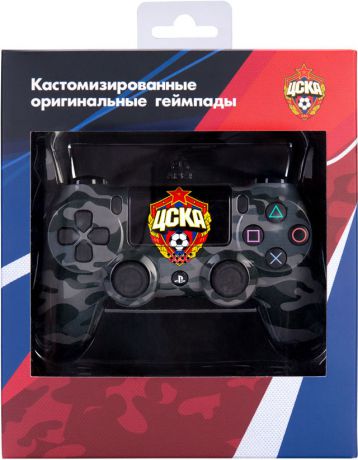 Кастомизированный беспроводной геймпад DualShock 4 для PS4 (ЦСКА Black Camo)