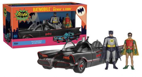 Набор фигурок DC Heroes: Batman Batmobile, Batman & Robin
