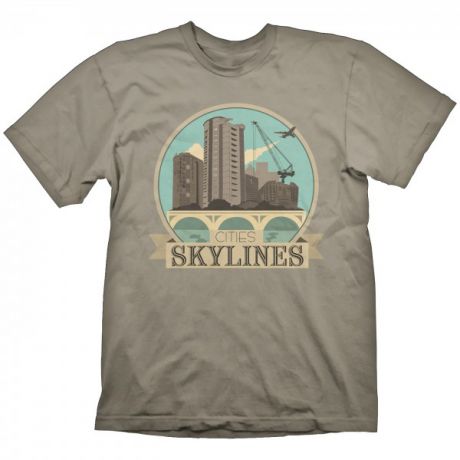Футболка Cities Skylines: New Cover (серая) (M)