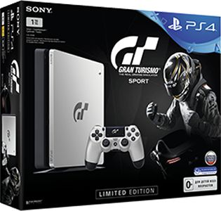 Игровая консоль Sony PlayStation 4 Slim (1TB) Black Gran Turismo Sport Limited Edition + игра Gran Turismo Sport