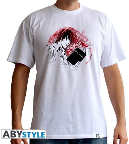 Футболка Death Note: Light (белая) (XL)