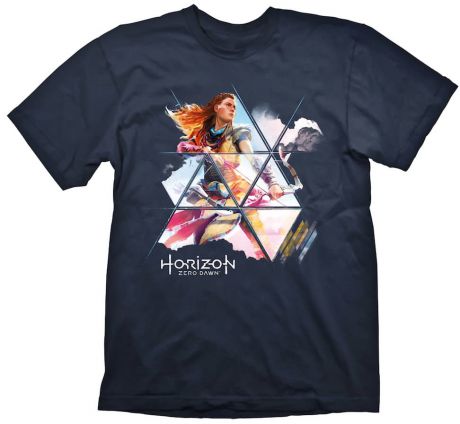 Футболка Horizon Zero Dawn: Painted Aloy (темно-синяя) (S)