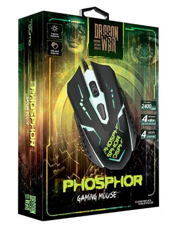 Мышь Qumo Dragon War Phosphor M32 проводная оптическая для PC