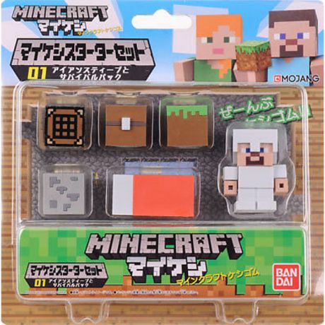 Фигурка Minecraft Starter Set Survival Pack With Steve Figure (4,1 см)