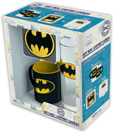 Подарочный набор Batman (кружка, стакан, подставка)