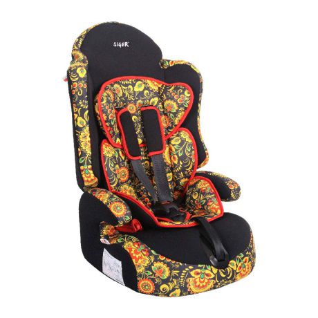 Детское автомобильное кресло SIGER ART "Прайм Isofix" гр. 1-2-3 (хохлома)