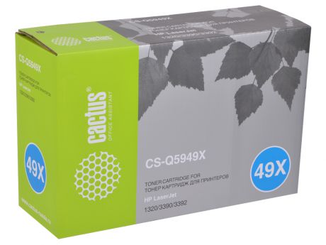 Картридж Cactus CS-Q5949X для принтеров HP Laser Jet 1320/ 3390 /3392. 6000 стр.