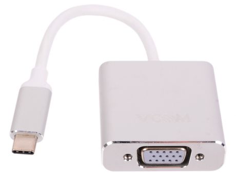 Кабель-адаптер USB 3.1 Type-Cm --> VGA(f) 1920x1080@60Hz, 10Gbps , 0,15m VCOM (CU421M)