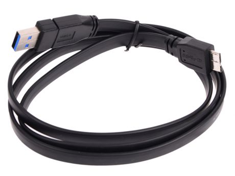 Кабель Micro USB 3.0 Orient MU-310F, Am -> micro-Bm (10pin), 1.0 м, плоский, черный