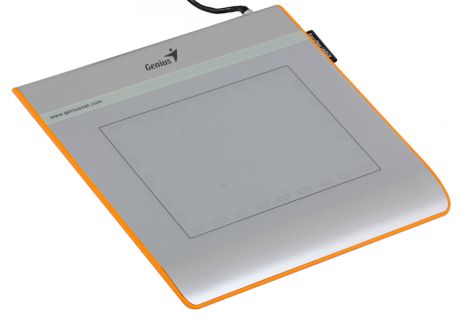 Графический планшет для рисования Genius EasyPen i405X рабочая зона: 4х5.5 дюймов, Стилус, Разрешение: 2560DPI, скорость: 100DPS, Горячих Клавиш: 28,