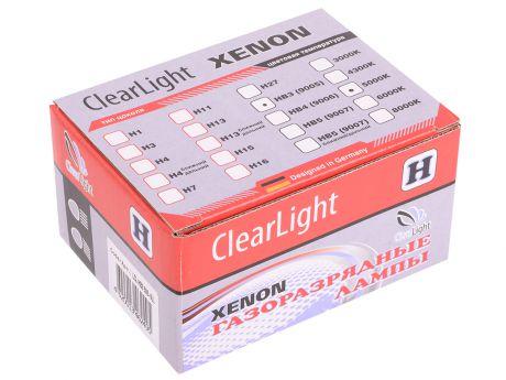 Комплект ламп ксеноновых Clearlight HB3 9005 6000K (2шт.)