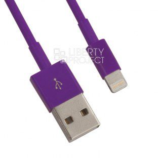USB кабель "LP" для Apple iPhone/iPad 8 pin (сиреневый/европакет) 0L-00002542