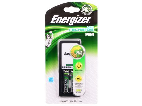 Зарядное устройство Energizer Mini + 2шт. AAA 700 mAh (638584/E300321300)