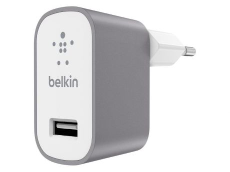 Сетевое зарядное устройство Belkin (F8M731vfGRY) USB, 2.4A, Gray