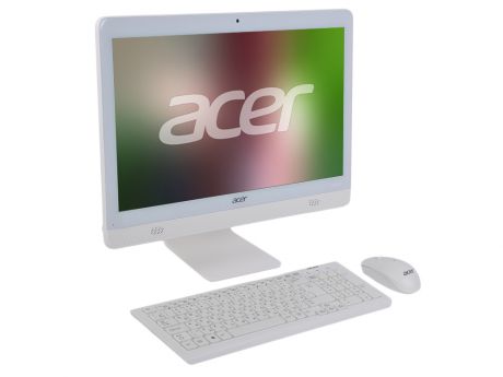 Моноблок Acer Aspire C20-720 (DQ.B6ZER.008) Pentium J3710/4GB/500GB/DVD-RW/19.5" (1600x900)/int: Intel HD/ WiFi/KB+mouse/Win10 White