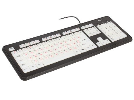 Клавиатура SVEN KB-C7300EL, с подсветкой, 104 клавиш, USB